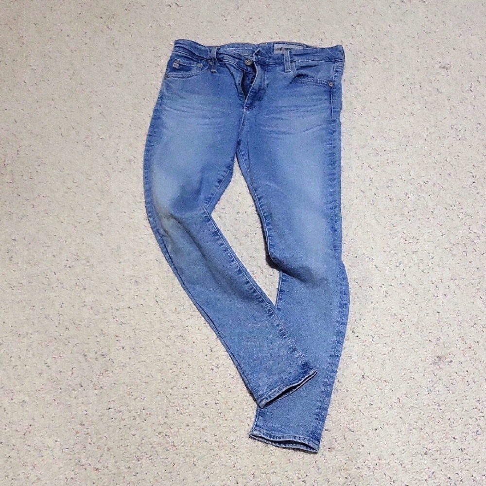 The Farrah Skinny Ankle Blue Jeans